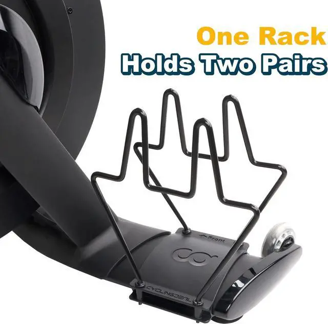 Alt view image 3 of 7 - CyclingDeal Shoe Rack Hanger Compatible with Peloton Bike & Bike+ ONLY Shoe Holder - Holds 2 Pairs of Cycling Shoes