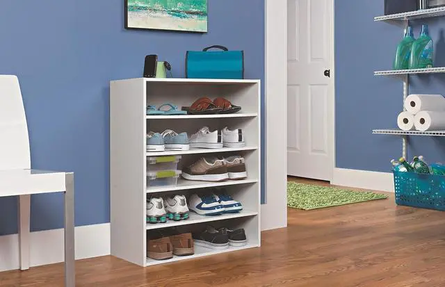 Alt view image 4 of 7 - ClosetMaid 1565 Stackable 5-Shelf Organizer, White
