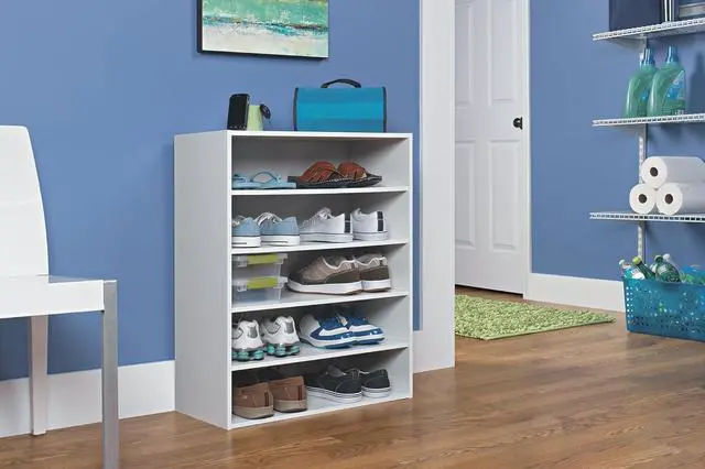 Alt view image 2 of 7 - ClosetMaid 1565 Stackable 5-Shelf Organizer, White