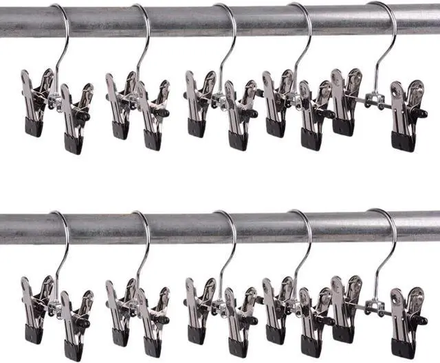 Alt view image 6 of 6 - Double Adjustable Clips Boots Hangers,Space Saving Boots Socks Bags Hanging Clips Boot Holder Boot Organizer,Set of 12 (12)