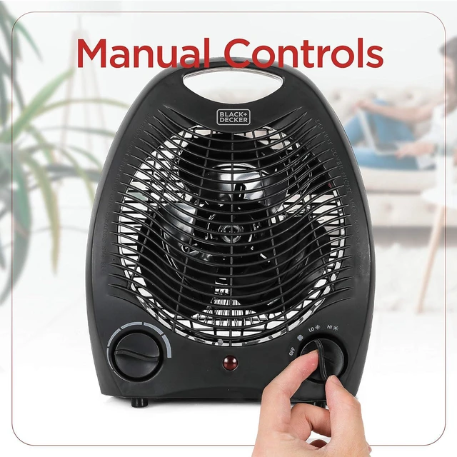 Alt view image 3 of 7 - BLACK+DECKER Personal Desktop Heater, 1500 Watts, BHD101B, Black