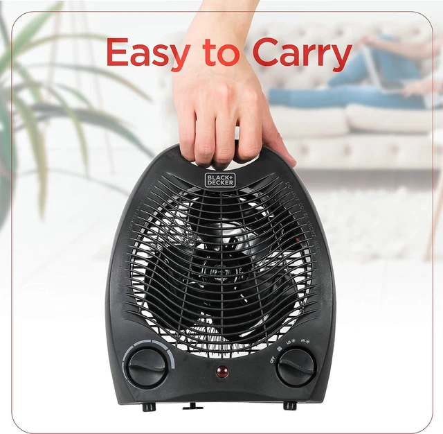 Alt view image 4 of 7 - BLACK+DECKER Personal Desktop Heater, 1500 Watts, BHD101B, Black