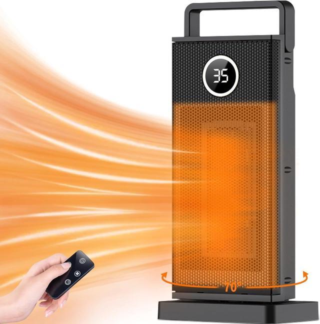 Portable 1500W Electric Space Heater with Thermostat for Indoor Use