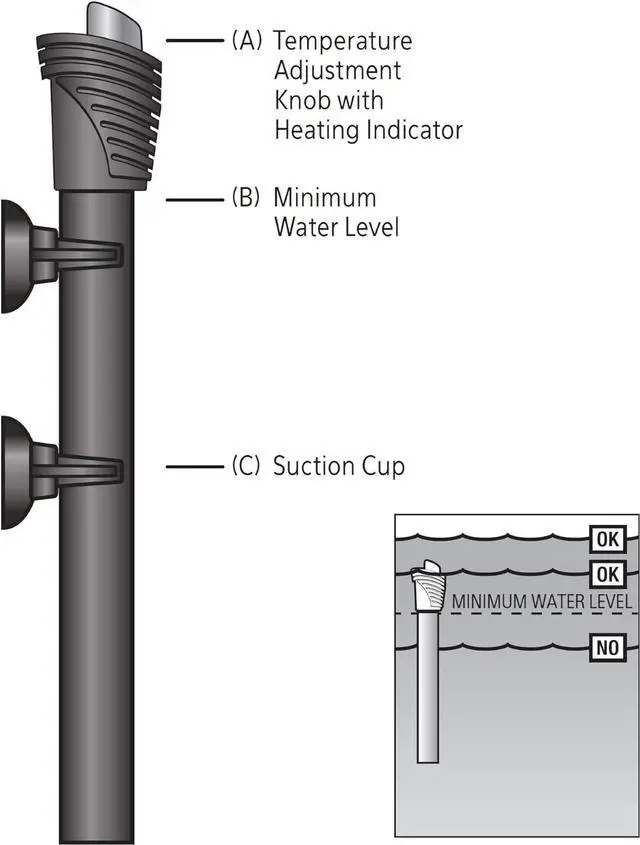Alt view image 5 of 5 - Aqueon Pro Adjustable Heater, 100W