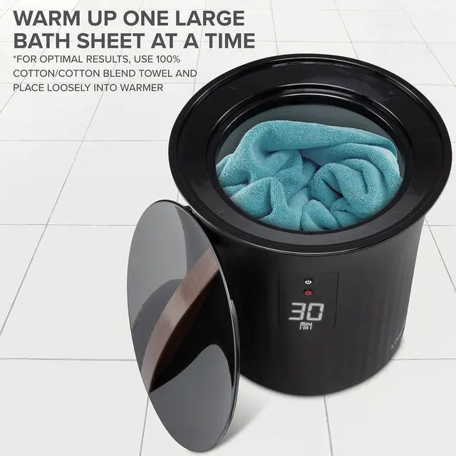 Alt view image 3 of 6 - Live Fine Towel Warmer | Bucket Style Luxury Heater with LED Display, Adjustable Timer, Auto Shut-Off | Fits 40 x 70 Oversized Towel