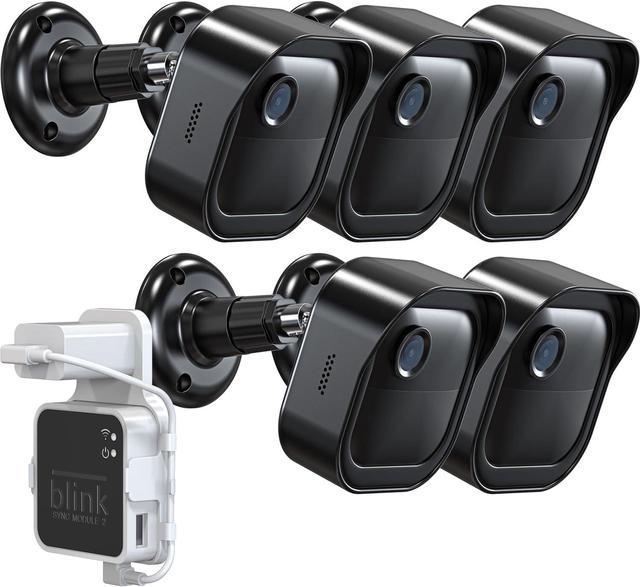 All-New Blink Outdoor 4 Camera Wall Mount, Weatherproof Protective Housing  and 360° Adjustable Mount with Blink Sync Module 2 Mount for 4th 3rd Gen -  Blink Camera Not Included (5 Pack, Black) 