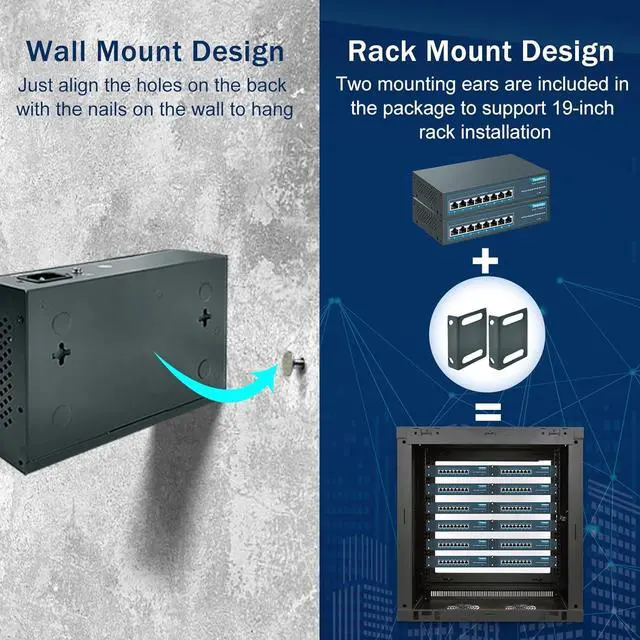 Alt view image 4 of 7 - YuanLey 8 Port Gigabit PoE Switch, 8 PoE+ Ports 1000Mbps, 120W 802.3af/at, Metal Fanless Unmanaged Plug and Play