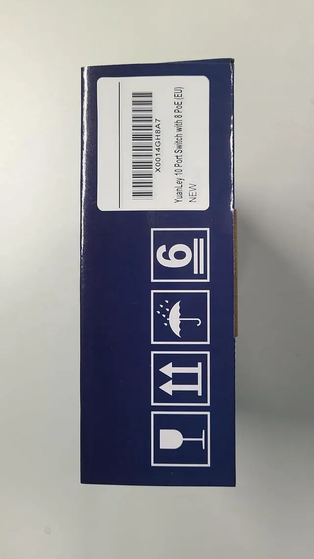 Alt view image 7 of 7 - YuanLey 8 Port PoE Switch with 2 Gigabit Uplink, 8 PoE+ Port 100Mbps, 120W 802.3af/at, Extend Function, Metal, Fanless, Unmanaged Plug and Play Network Switch