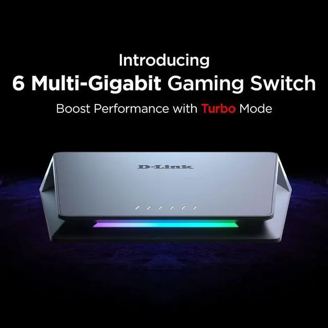 Alt view image 2 of 6 - D-Link Gaming Switch Bundle: 6-Port with 1x10G, 5x2.5G + 8-Port with 8x2.5G Multi-Gig Unmanaged Network Switches