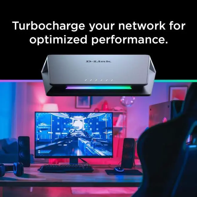 Alt view image 3 of 6 - D-Link Gaming Switch Bundle: 6-Port with 1x10G, 5x2.5G + 8-Port with 8x2.5G Multi-Gig Unmanaged Network Switches