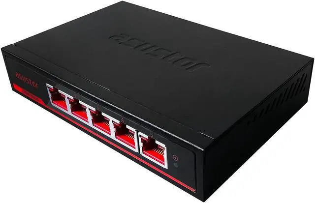 Alt view image 4 of 5 - Asustor 5 Port 2.5G Unmanaged Ethernet Network Switch, Plug and Play, Wall-Mount, Fanless (ASW205T)