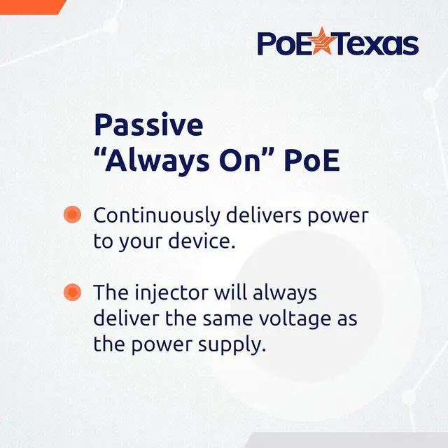 Alt view image 6 of 6 - PoE Texas 4 Port 24V Passive PoE Injector with 24V 30W UL/FCC Certified Power Supply - Gigabit Injector - Passive Power Over Ethernet Multi Port PoE Adapter for Ubiquiti, Mikrotik, 24 Volt PoE Devices