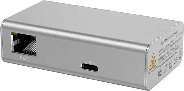 Main image of PoE+ to USBC Power Delivery Compatible with Tablet Computers Like iPad Pro Gen 3, Microsoft Surface Go, Google Pixel, and More (USB-C Power Compatible w/iPad Pro) (Gigabit Power + Data 2)