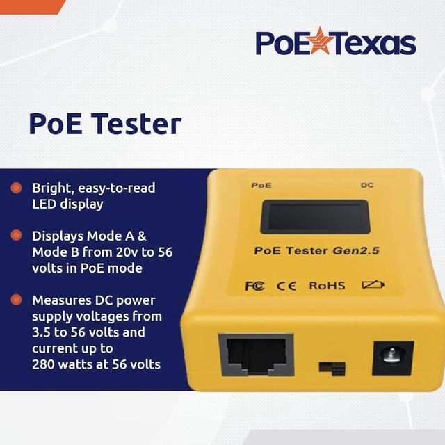 Alt view image 7 of 7 - PoE Detector & PoE Tester (Gen2.5) Tool Kit - Detect Power on The Network Cable + Test Power Over Ethernet to Determine Voltage, Current and Power Consumption on Network Cable, No Battery Needed