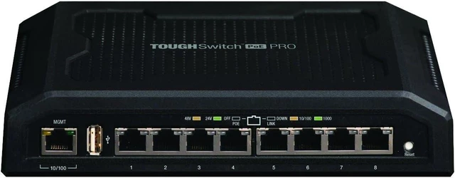 Alt view image 2 of 2 - Ubiquiti TOUGHSwitch PoE Pro - Switch - 8 Ports - Managed - Desktop (TS-8-PRO)