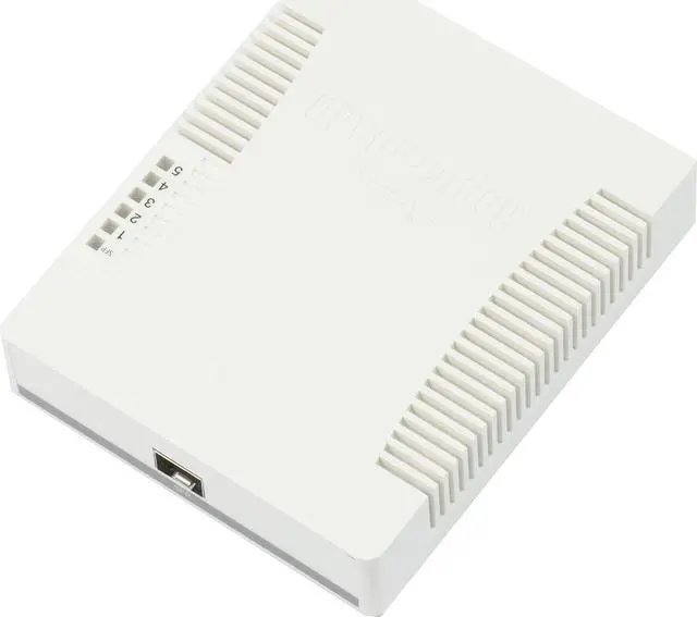 Alt view image 2 of 2 - Mikrotik RB260GS (CSS106-5G-1S) small SOHO Switch 5x Gigabit Ethernet, one SFP cage powered by an Atheros Switch Chip, plastic case, SwOS (Original Version)