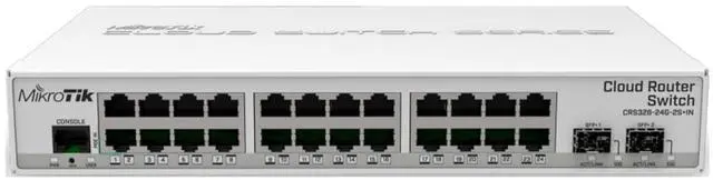 Main image of Mikro Tik Mikrotik CRS326-24G-2S+in Cloud Router Switch with 24x Gigabit Ports and 2X SFP+ Cages
