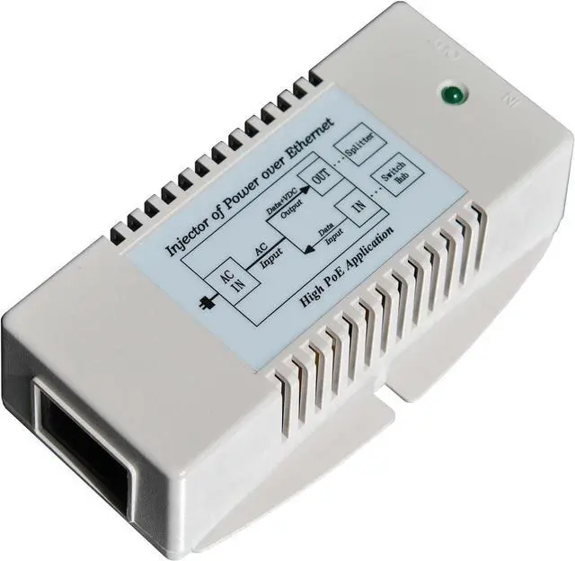 Alt view image 5 of 5 - Tycon Systems TP-POE-HP-48GD 56V Gigabit High Power POE Power Inserter - US Power Cord, 35W