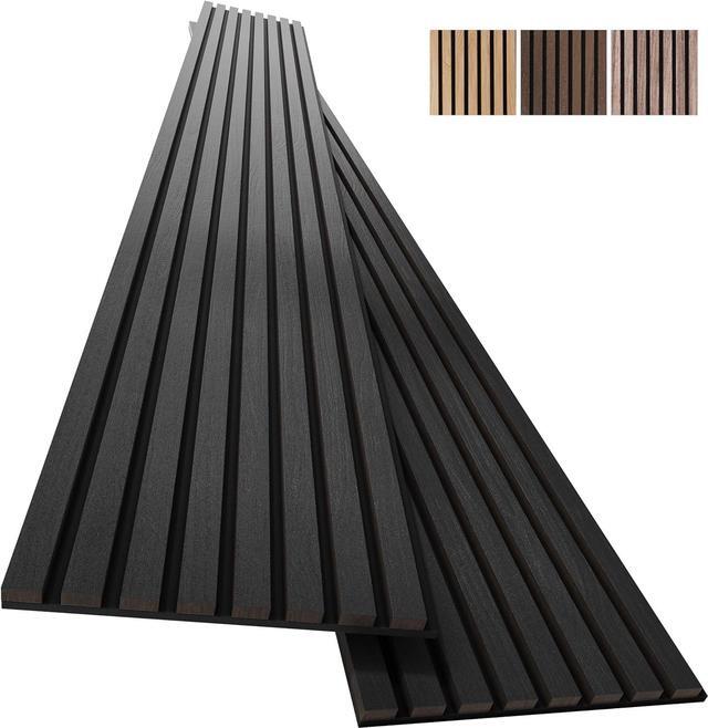 Main image of 2-Pack Acoustic Wood Wall Panels - Wood Slat Wall Panels for Interior Wall Decor - Soundproof Wood Panels for Wall - Slat Wall Paneling - Wood Paneling for Walls and Ceilings