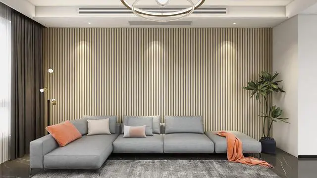 Alt view image 4 of 7 - Concord Acoustic Wall Panels | Wood 3D Wall Panels Slat Wall Paneling - Pine | 94.5 x 5 Each | Soundproof Paneling | Wall Panels for Interior Wall Decor - COA1426 (Pack of 6) 18.7 sqft. -M