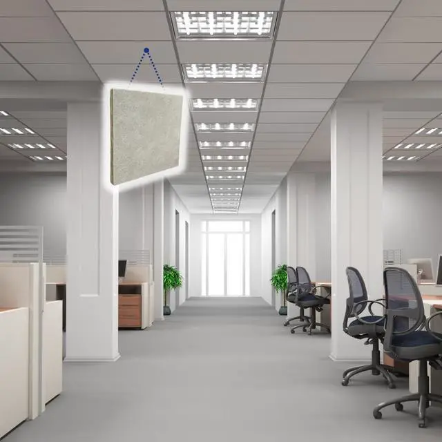 Main image of Soundsulate Sound Absorbing Acoustical White/Light Gray Ceiling Tiles, 3 Sizes
