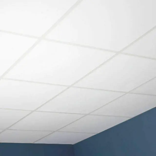 Alt view image 2 of 4 - Soundsulate Sound Absorbing Acoustical White/Light Gray Ceiling Tiles, 3 Sizes