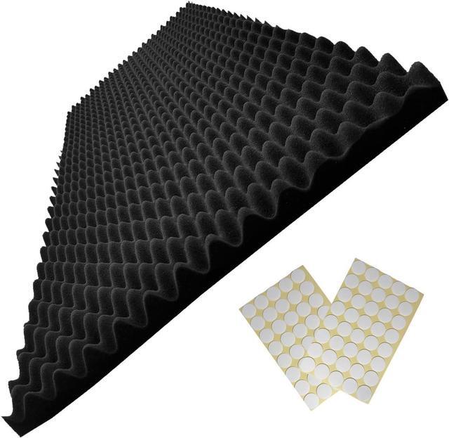 Main image of Yaolabjer 48"X 24"X 2" Egg Crate Foam Panel, Black Sound Proof Foam Panels, Acoustic Foam, Noise Cancelling Foam Studio Foam Panel, Sound Panels Noise Reducing For Walls1 PCS