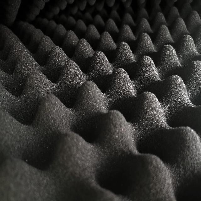 Alt view image 3 of 7 - Yaolabjer 48"X 24"X 2" Egg Crate Foam Panel, Black Sound Proof Foam Panels, Acoustic Foam, Noise Cancelling Foam Studio Foam Panel, Sound Panels Noise Reducing For Walls1 PCS