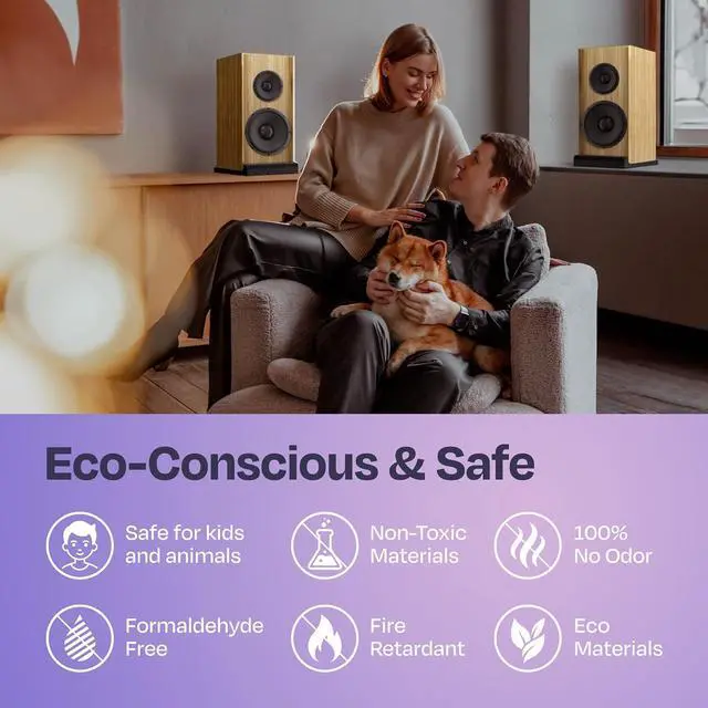 Alt view image 6 of 7 - Ekkogo Pair of Studio Monitor Isolation Pads Premium Acoustic Foam to Elevate Audio Ideal Speaker Foam for 3-4.5 Inch Speakers Enhanced with Vibredux HD Foam for Superior Isolation