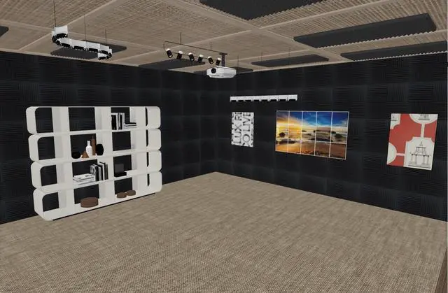 Alt view image 3 of 7 - 48 Pack Acoustic Foam Panel Wedge Studio Soundproofing Wall Tiles 12" X 12" X 1"