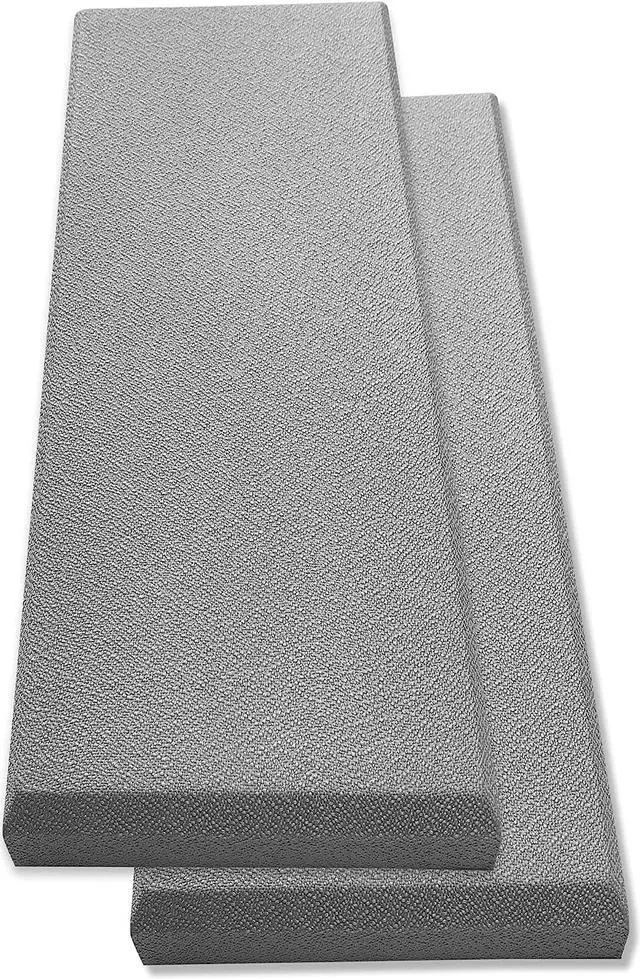 Main image of Tönnen Acoustic Panel Gray | Fiberglass 2-pack | Professional sound absorbing Panel | Decorative sound proof panel | wall panel (36x13x2 in) - Gray