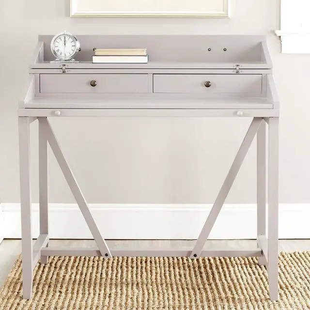 Alt view image 2 of 4 - Safavieh American Homes Collection Wyatt Grey Writing Desk