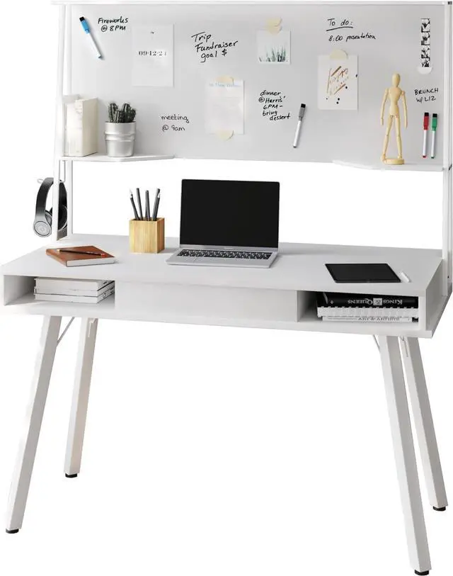 Main image of Techni Mobili Study Computer Storage & Magnetic Dry Erase White Board Home Office Desk