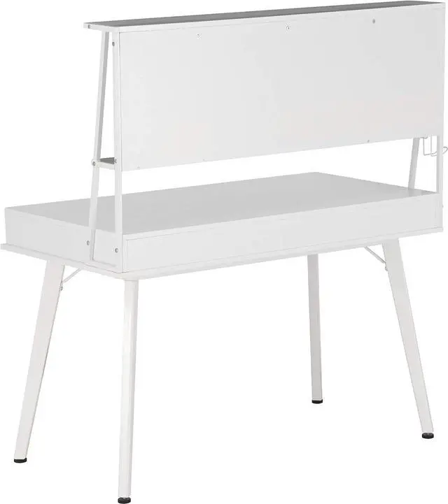 Alt view image 7 of 7 - Techni Mobili Study Computer Storage & Magnetic Dry Erase White Board Home Office Desk