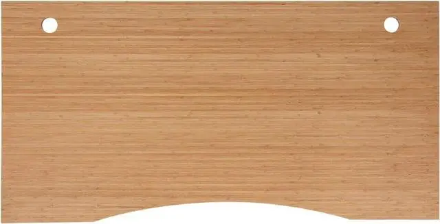 Main image of FLEXISPOT Whole Piece 48"x24" Desk Board for Electric Standing Desk Curved Natural Bamboo