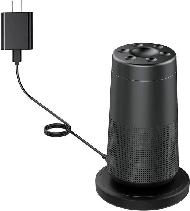Alt view image 2 of 7 - 3.3ft Charging Cradle Bose SoundLink Revolve, Charging Dock for Bose SoundLink Revolve+,Charger Adapter for Bose SoundLink Revolve II, SoundLink Revolve II+ Bluetooth Speaker, Bose Charger Dock(Black)