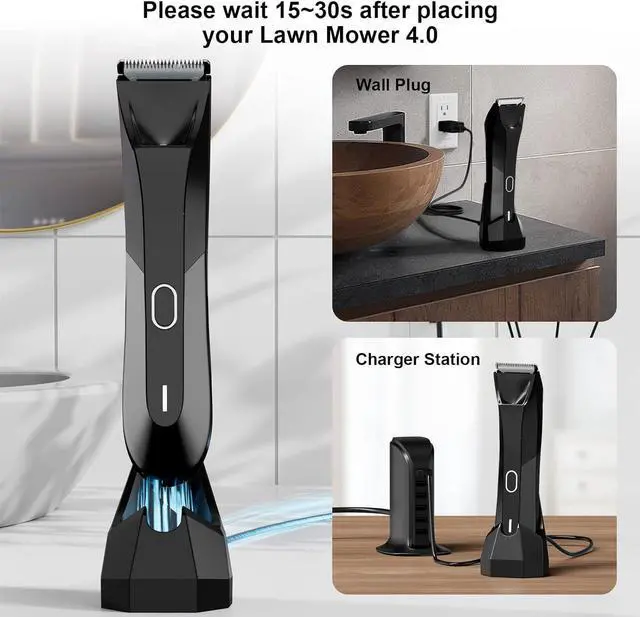 Alt view image 3 of 6 - Charging Dock Replacement for MANSCAPED 4.0, Wireless Charging Stand Base Compatible with MANSCAPED The Lawn Mower 4.0 Electric Groin Hair Trimmer Only