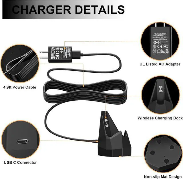 Alt view image 4 of 6 - Charging Dock Replacement for MANSCAPED 4.0, Wireless Charging Stand Base Compatible with MANSCAPED The Lawn Mower 4.0 Electric Groin Hair Trimmer Only