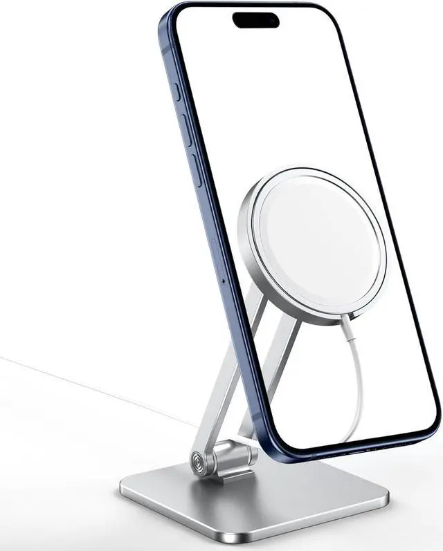 Main image of CreaDream Phone Stand for MagSafe Charger, Foldable Adjustable Charging Stands Holder for Desk, Compatible with iPhone 15 14 13 12 Pro Max, Pro, Plus, Mini [MagSafe Not Included]