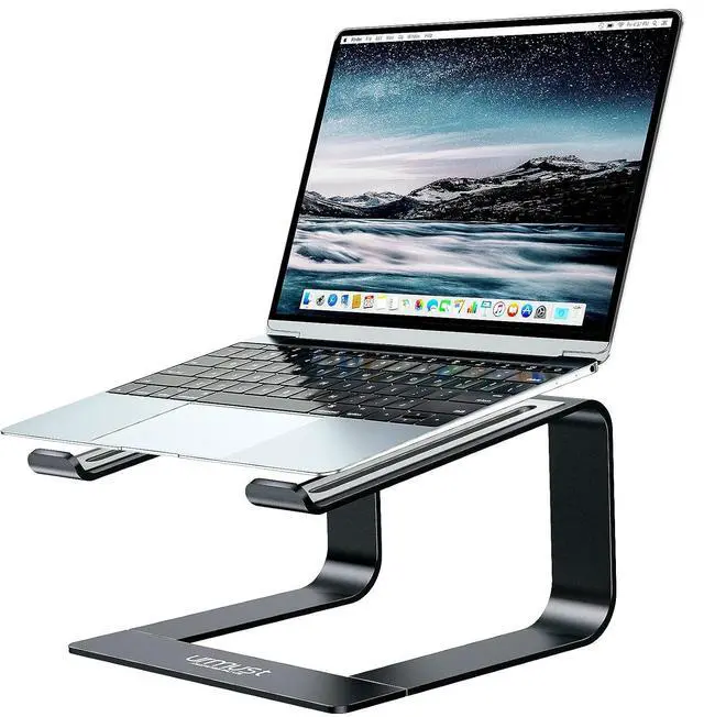 Main image of Laptop Stand for Desk, Black, Up to 15.6" Laptop | Ergonomic Computer Stand Riser Holder for MacBook Air Pro, Dell, HP, Lenovo, Samsung, Alienware