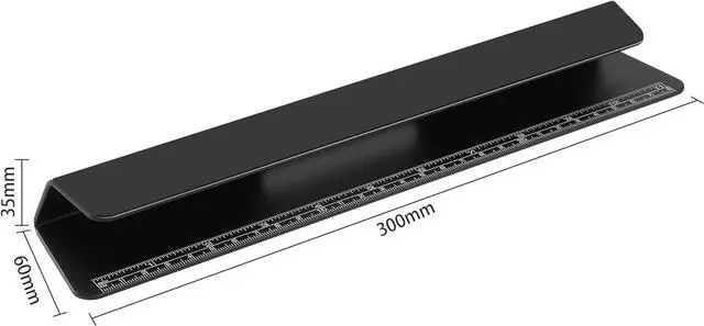 Alt view image 7 of 7 - Portable Laptop Wedge Airflow Cooling Stand Aluminium Laptops Feet Legs Improved Ergonomics Stability and Versatility - Compatible with MacBook and All Laptop with Ruler