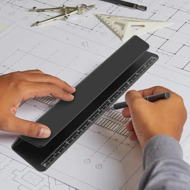 Alt view image 6 of 7 - Portable Laptop Wedge Airflow Cooling Stand Aluminium Laptops Feet Legs Improved Ergonomics Stability and Versatility - Compatible with MacBook and All Laptop with Ruler