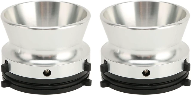 Main image of 1 Pair Nab Hub Adapters, 10 Inch Opener Universal Loading Device for Studer for ReVox for Akai for Teac, Polished Aluminum Hub Adapter Silver
