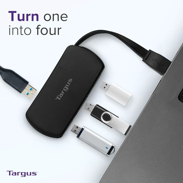 Alt view image 5 of 6 - Targus ACH114EU 4 Port USB Hub
