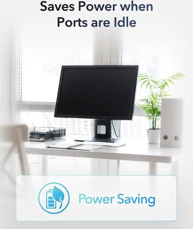 Alt view image 6 of 7 - Cudy GS108 8 Port Gigabit Unmanaged Ethernet Network Switch , Ethernet Splitter Plug & Play Fanless Metal Design Shielded Ports Traffic Optimization