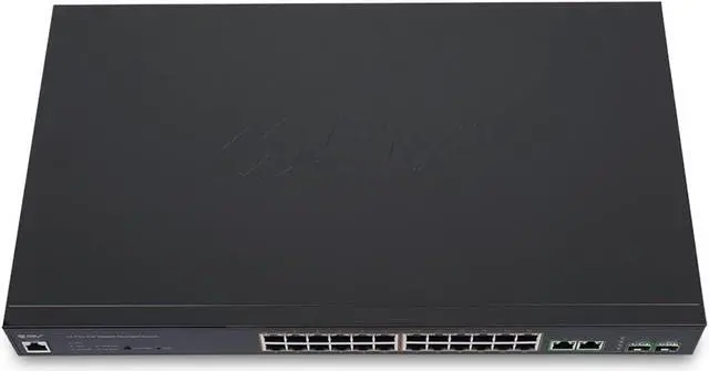 Alt view image 4 of 5 - BV-Tech 24-Port Gigabit PoE+ Managed Switch with 2 Ethernet & 2 SFP Uplinks | High-Performance, NDAA Compliant | POE-SW2404G-MG-PLUS