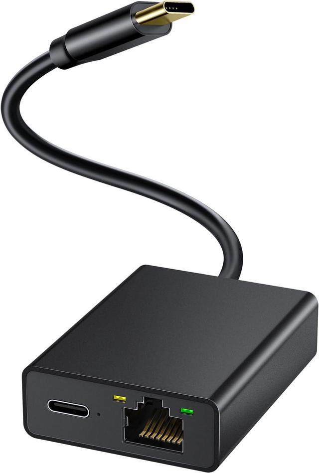 Main image of ELECTOP Ethernet Adapter for Chromecast with Google TV, USB Type C to RJ45 Ethernet Network Adapter Compatible with Google TV Chromecast HD/4K and More Streaming TV Sticks((Adhesive Tape Included)