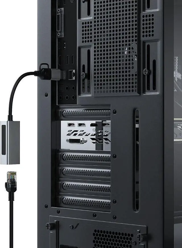 Alt view image 7 of 7 - 2.5G USB3.1 Ethernet Adapter, 2-in-1 USB-A/USB-C to 2.5Gbps Ethernet Adapter RJ45 Network Converter for PC Laptop Windows Mac OS Linux