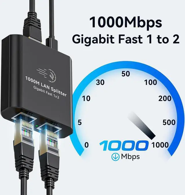 Alt view image 5 of 6 - Ennovor Ethernet Splitter 1 to 2 1000Mbps/4K@144Hz Displayport KVM Switch 2 Monitors 2 Computers USB3.0 Dual Monitor KVM Switches for 2 PC Sharing One Gigabit Ethernet Port and 4 USB 3.0 Devices