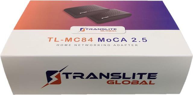 Main image of MoCA 2.5 with 2 Gigabit Ethernet Ports - Ethernet Over Coaxial Adapter (1 GBPS -Single Unit)